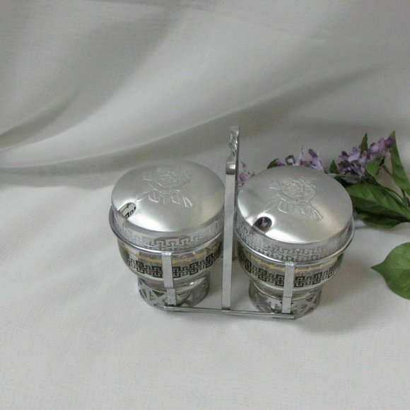 Vintage Libbey Condiment Server Jam Jars Glass Bowls Mid-Century Tableware - Picture 3 of 10